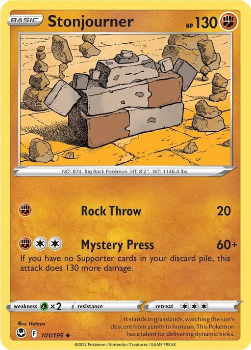 Stonjourner (101/195) [Sword & Shield: Silver Tempest] - Pokemon Single