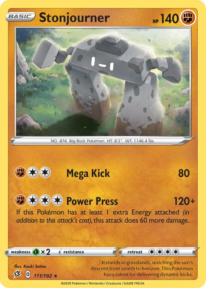 Stonjourner (111/192) [Sword & Shield: Rebel Clash] - Pokemon Single