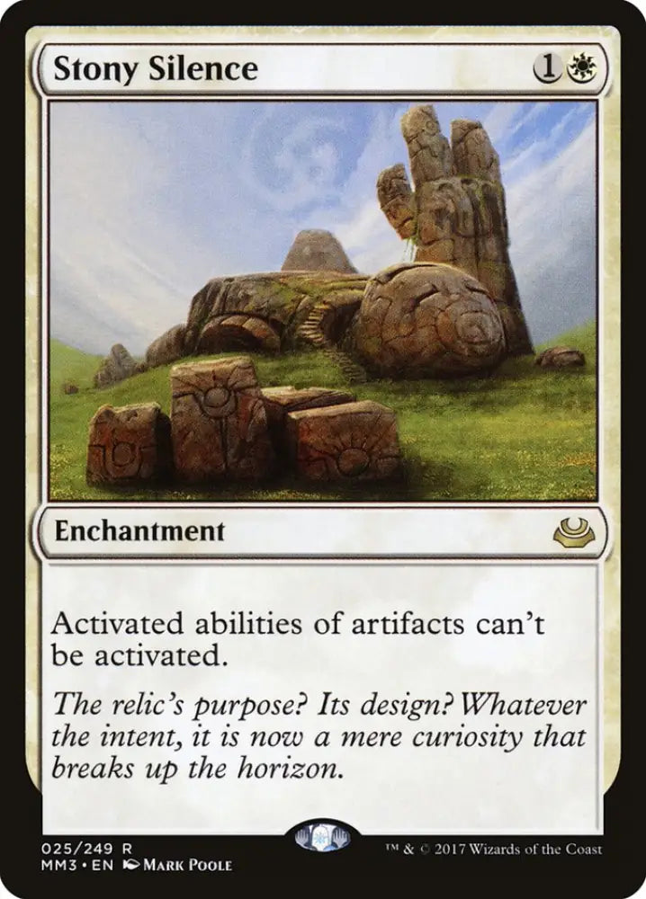 Stony Silence [Modern Masters 2017] - MTG Single