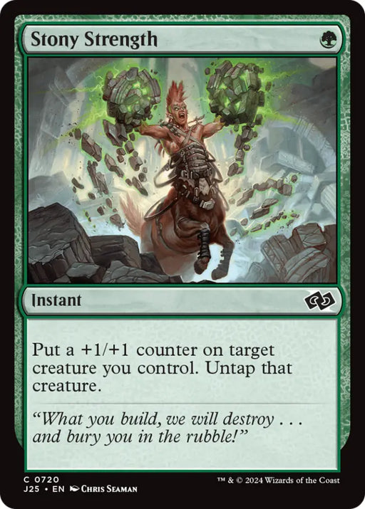 Stony Strength [Foundations Jumpstart] - MTG Single