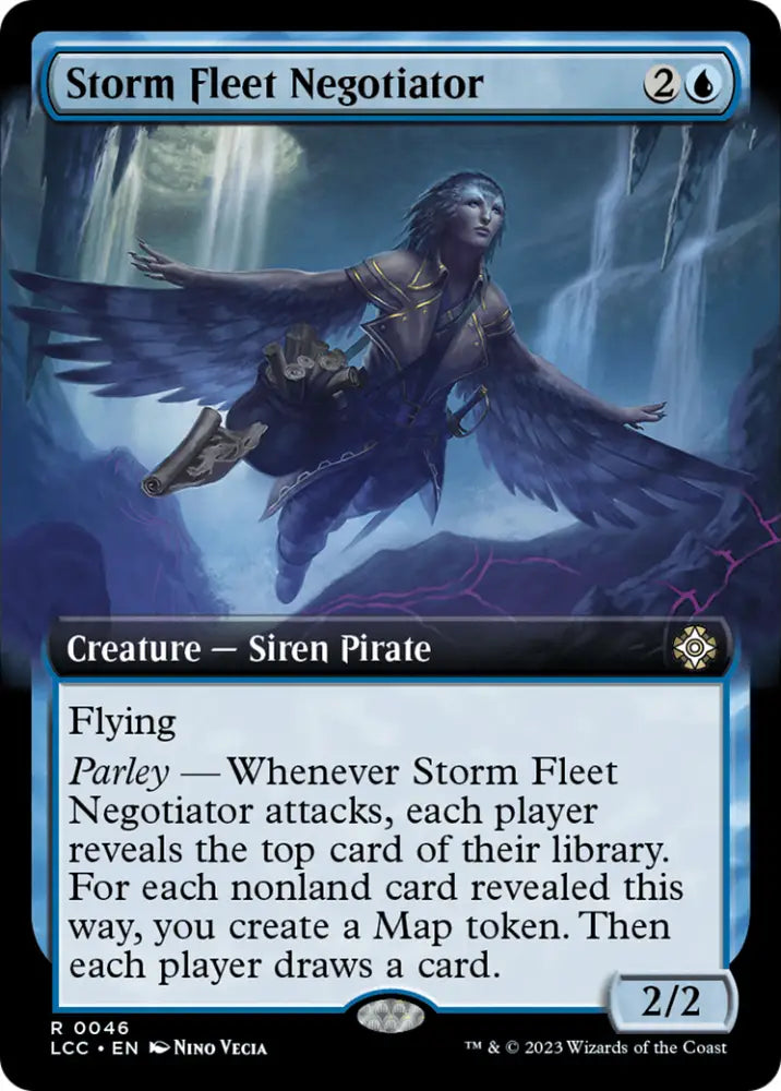 Storm Fleet Negotiator (Extended Art) [The Lost Caverns of Ixalan Commander] - MTG Single