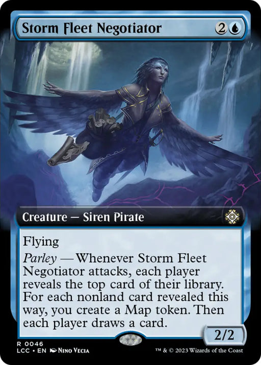 Storm Fleet Negotiator (Extended Art) [The Lost Caverns of Ixalan Commander] - MTG Single