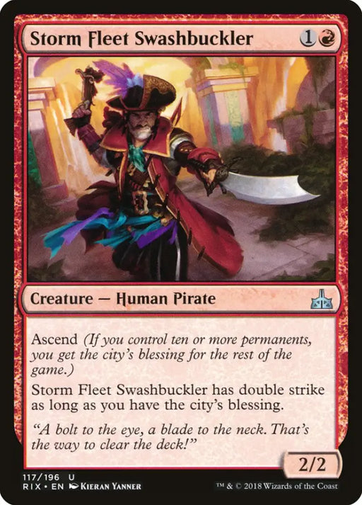 Storm Fleet Swashbuckler [Rivals of Ixalan] - MTG Single
