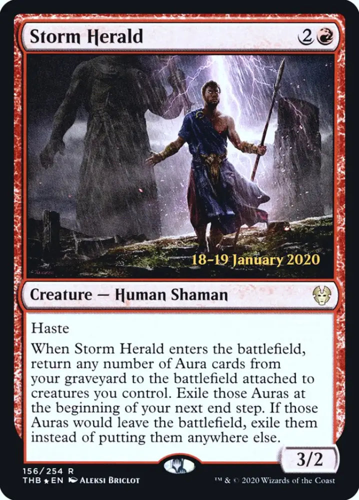 Storm Herald [Theros Beyond Death Prerelease Promos] - MTG Single