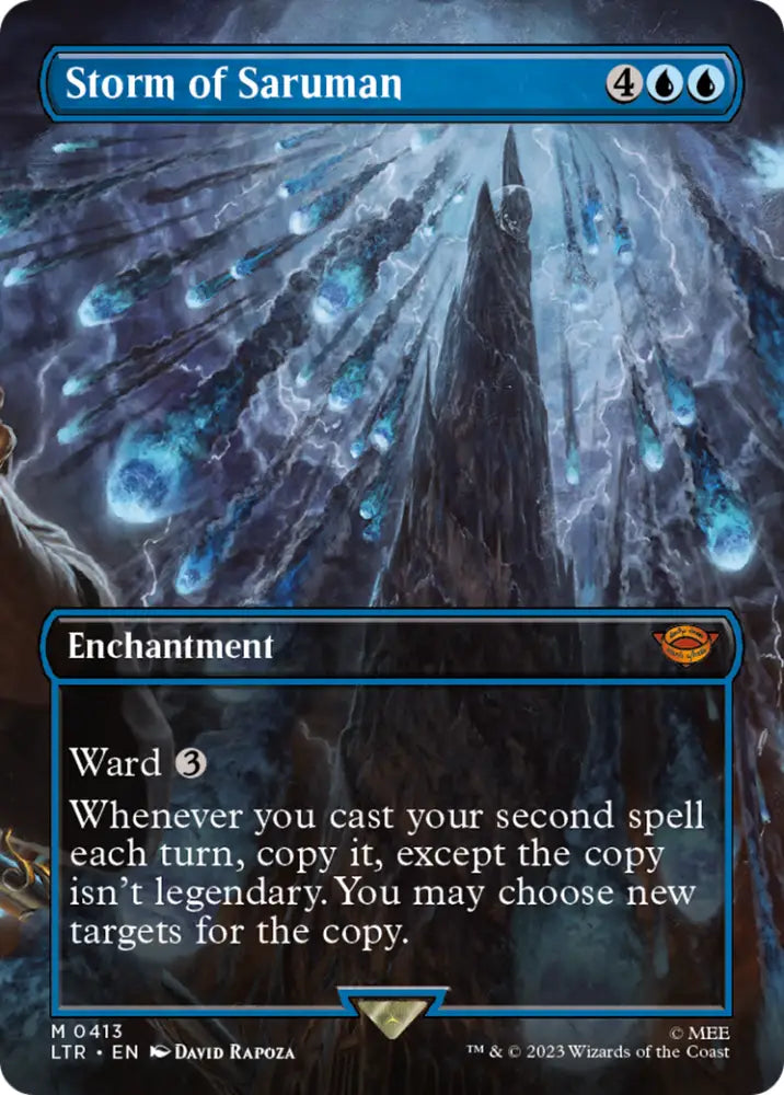 Storm of Saruman (Borderless Alternate Art) [The Lord of the Rings: Tales of Middle-Earth] - MTG Single