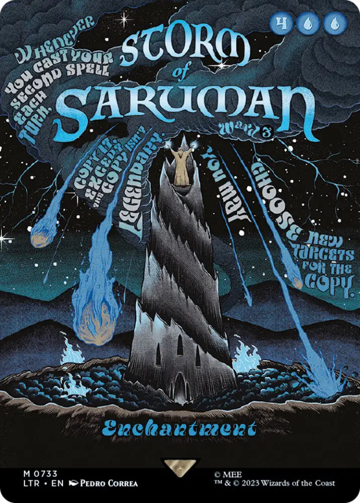 Storm of Saruman (Borderless Poster) [The Lord of the Rings: Tales of Middle-Earth] - MTG Single