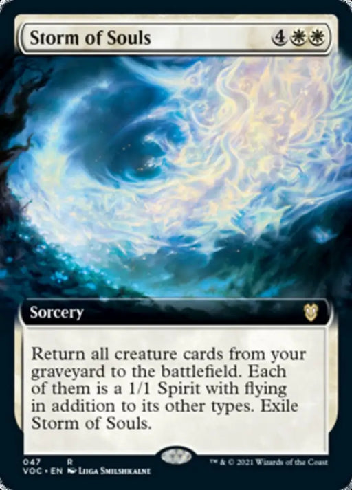 Storm of Souls (Extended Art) [Innistrad: Crimson Vow Commander] - MTG Single