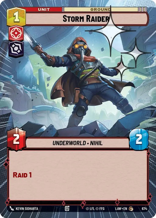 Storm Raider (Hyperspace Foil) (674) [A Lawless Time]