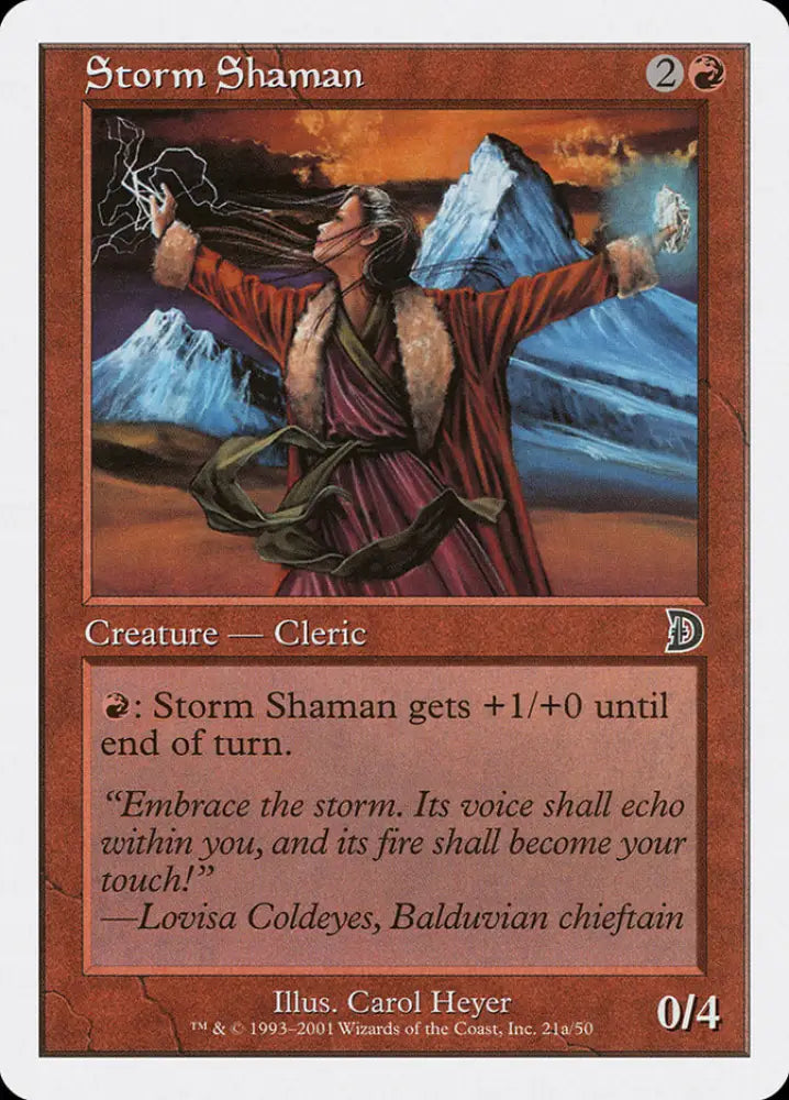 Storm Shaman (Female) [Deckmasters] - MTG Single