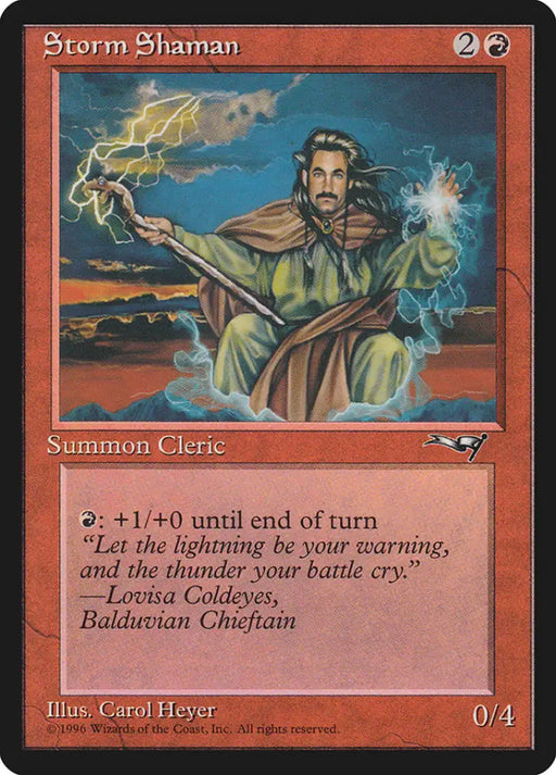 Storm Shaman (Male) [Alliances] - MTG Single