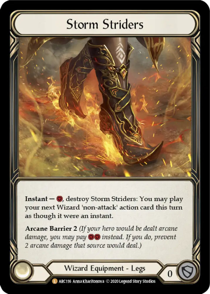 Storm Striders [Arcane Rising Unlimited] Unlimited Rainbow Foil - Flesh And Blood Single