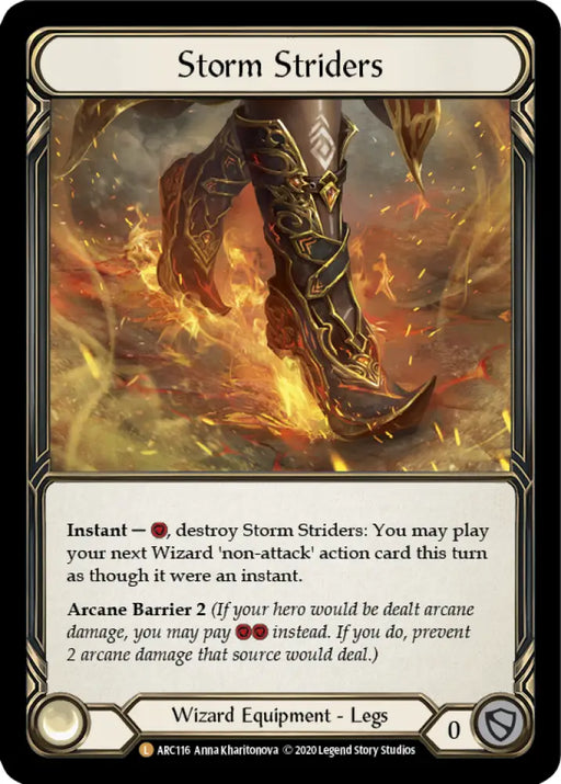 Storm Striders [Arcane Rising Unlimited] Unlimited Rainbow Foil - Flesh And Blood Single