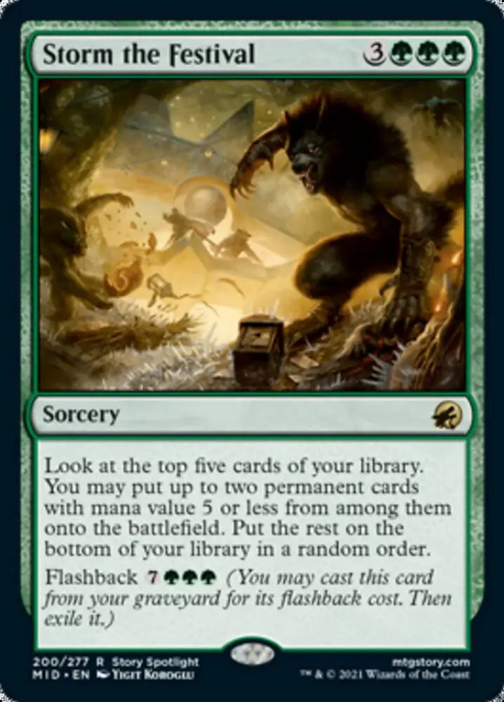 Storm the Festival [Innistrad: Midnight Hunt] - MTG Single