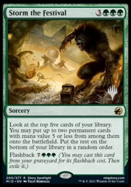 Storm the Festival (Promo Pack) [Innistrad: Midnight Hunt Promos] - MTG Single