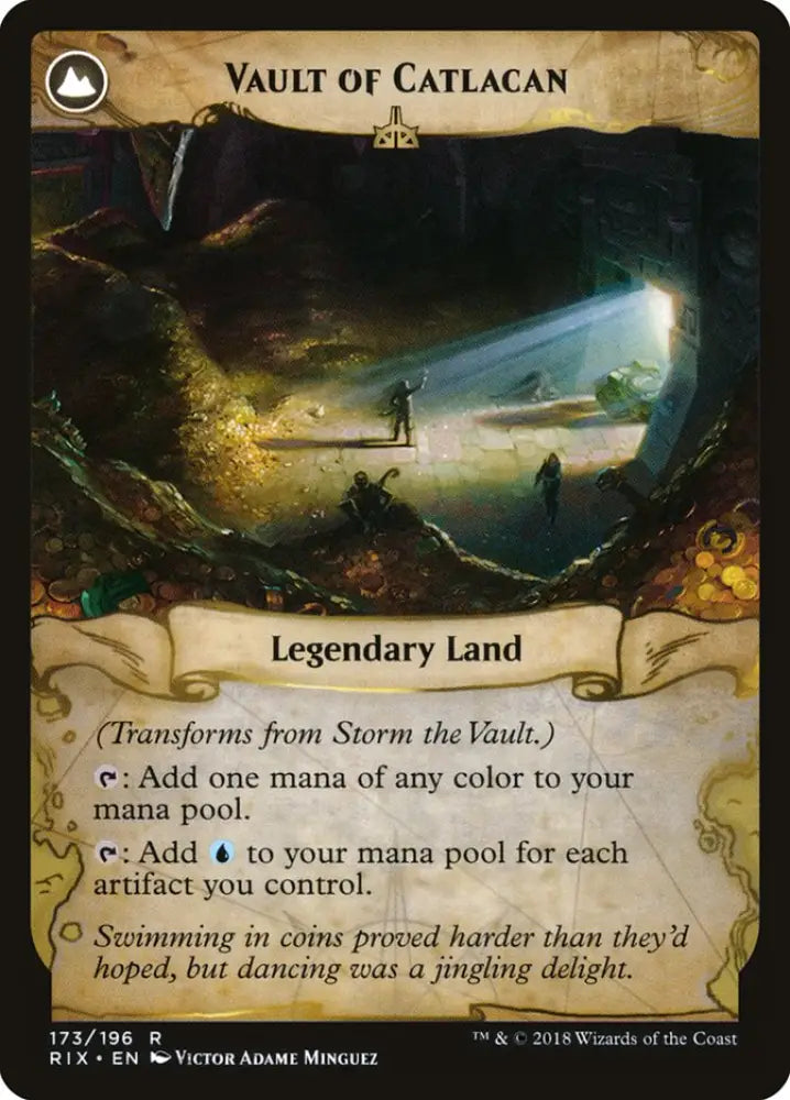 Storm the Vault // Vault of Catlacan [Rivals of Ixalan] - MTG Single