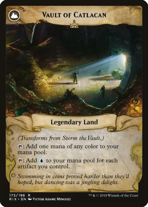 Storm the Vault // Vault of Catlacan [Rivals of Ixalan] - MTG Single