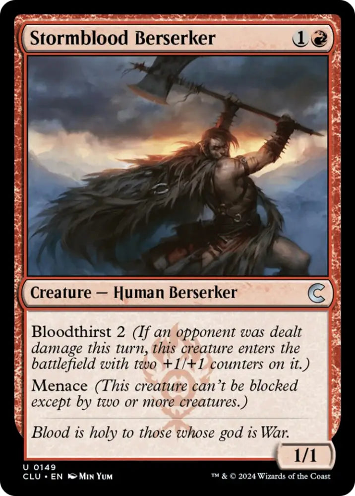 Stormblood Berserker [Ravnica: Clue Edition] - MTG Single