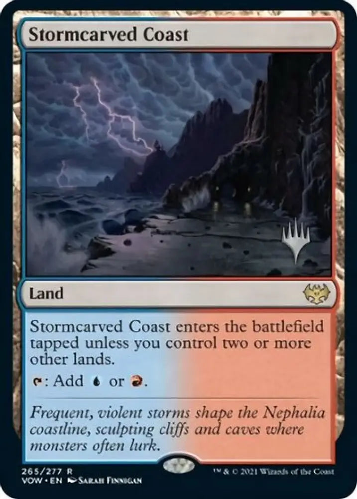 Stormcarved Coast (Promo Pack) [Innistrad: Crimson Vow Promos] - MTG Single