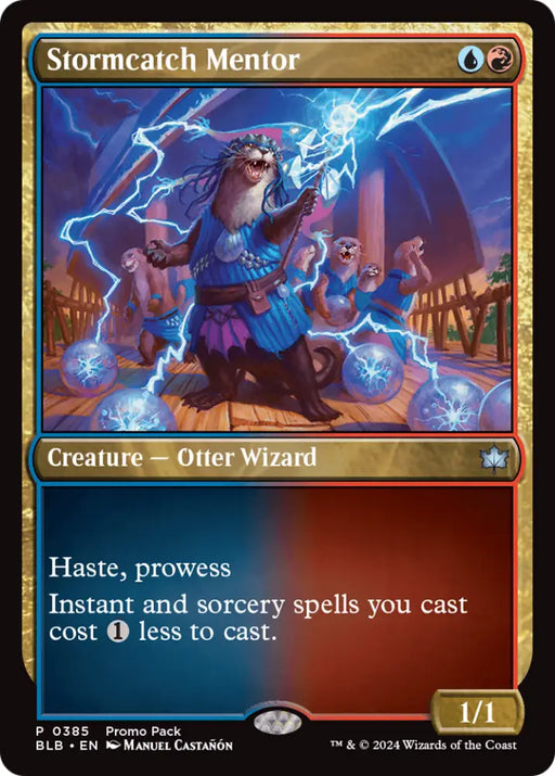 Stormcatch Mentor (Promo Pack) [Bloomburrow Promos] - MTG Single