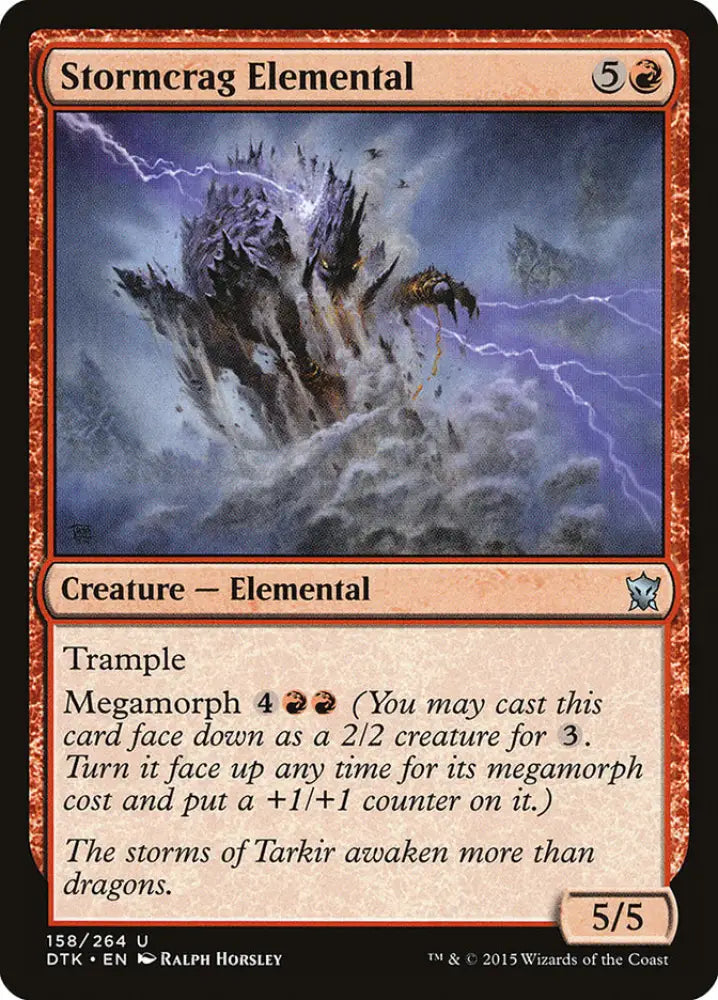 Stormcrag Elemental [Dragons of Tarkir] - MTG Single