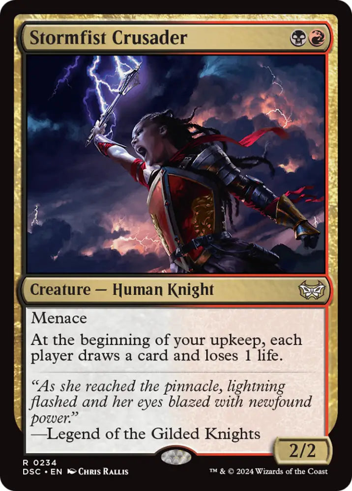 Stormfist Crusader [Duskmourn: House of Horror Commander] - MTG Single