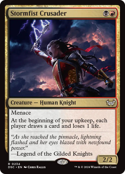 Stormfist Crusader [Duskmourn: House of Horror Commander] - MTG Single