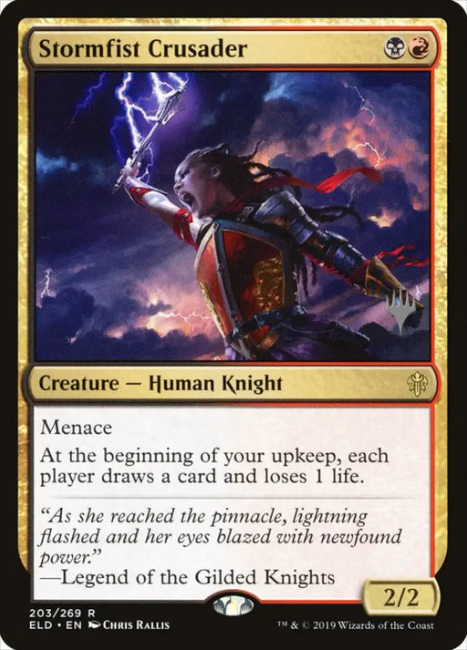 Stormfist Crusader (Promo Pack) [Throne of Eldraine Promos] - MTG Single