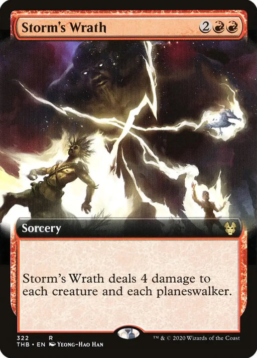 Storm’s Wrath (Extended Art) [Theros Beyond Death] - MTG Single