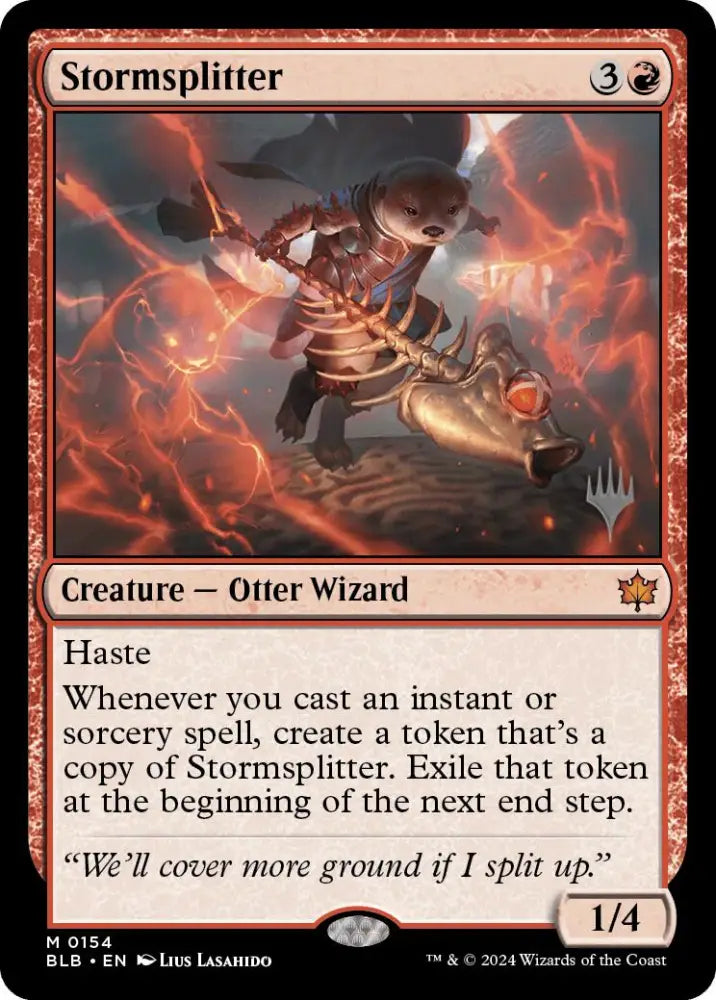 Stormsplitter (Promo Pack) [Bloomburrow Promos] - MTG Single