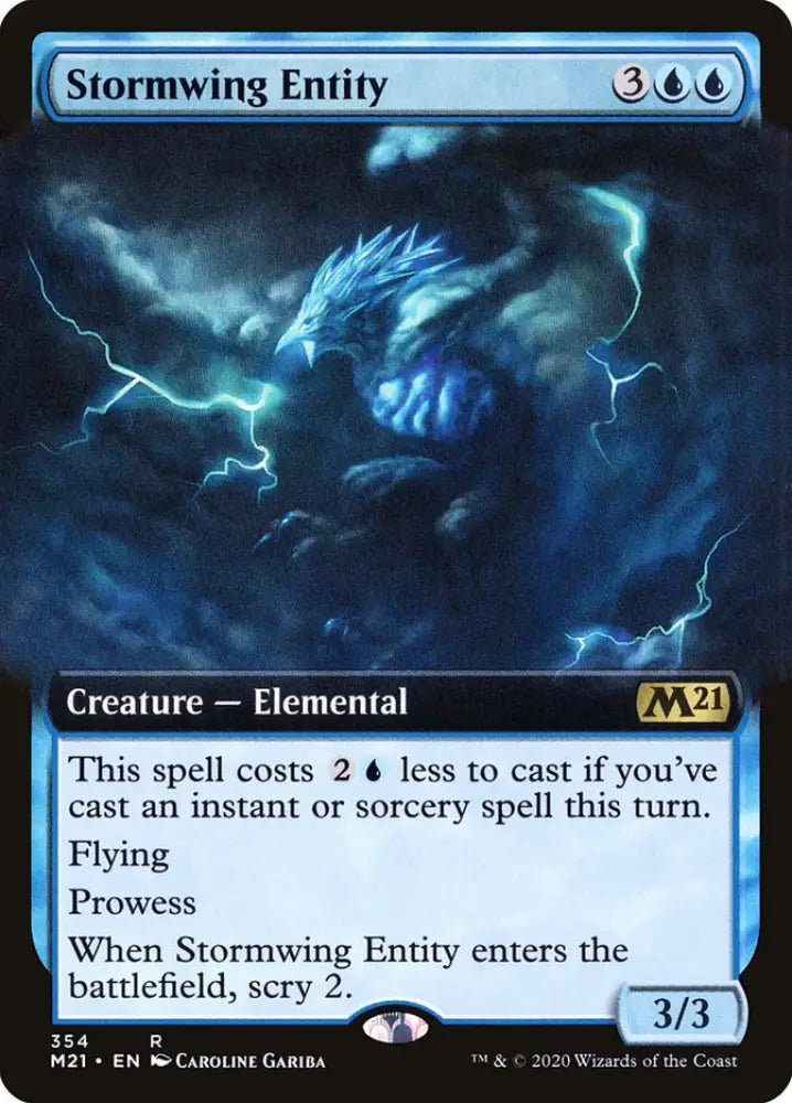 Stormwing Entity (Extended Art) [Core Set 2021] - MTG Single