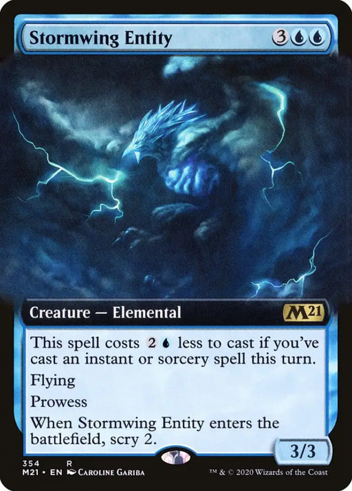 Stormwing Entity (Extended Art) [Core Set 2021] - MTG Single