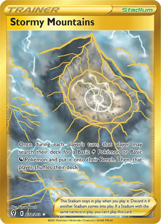 Stormy Mountains (232/203) [Sword & Shield: Evolving Skies] - Pokemon Single