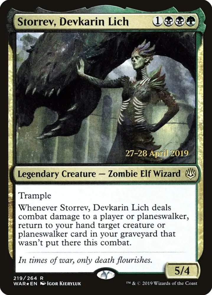 Storrev Devkarin Lich [War of the Spark Prerelease Promos] - MTG Single