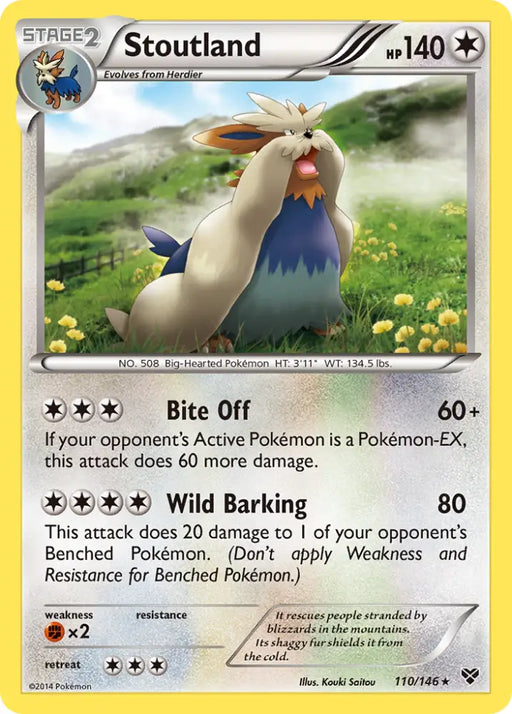 Stoutland (110/146) [XY: Base Set] - Pokemon Single