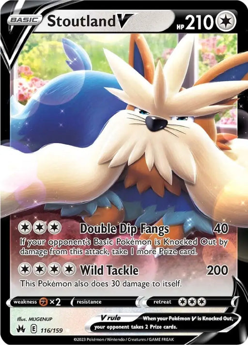 Stoutland V (116/159) [Sword & Shield: Crown Zenith] - Pokemon Single