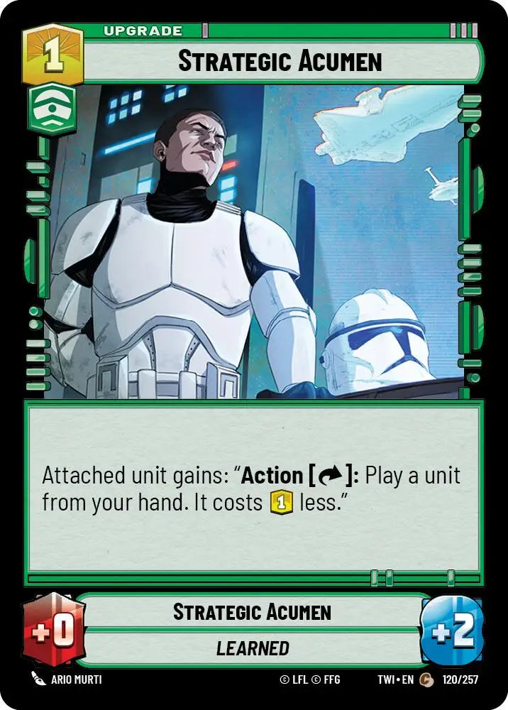 Strategic Acumen (120/257) [Twilight of the Republic] - Star Wars: Unlimited Single