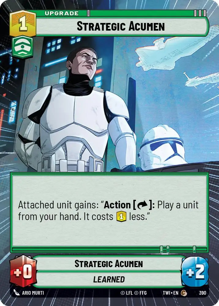 Strategic Acumen (Hyperspace) (390) [Twilight of the Republic] - Star Wars: Unlimited Single
