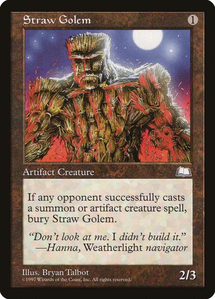 Straw Golem [Weatherlight] - MTG Single