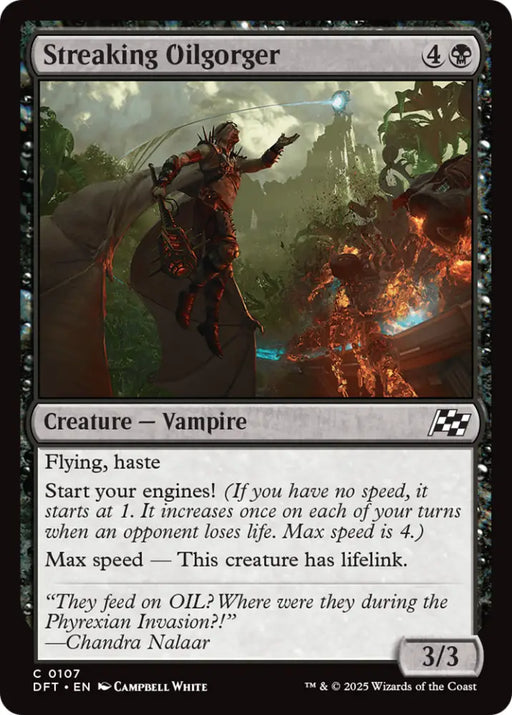 Streaking Oilgorger [Aetherdrift] - MTG Single