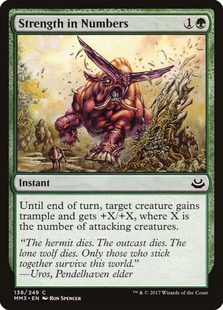 Strength in Numbers [Modern Masters 2017] - MTG Single