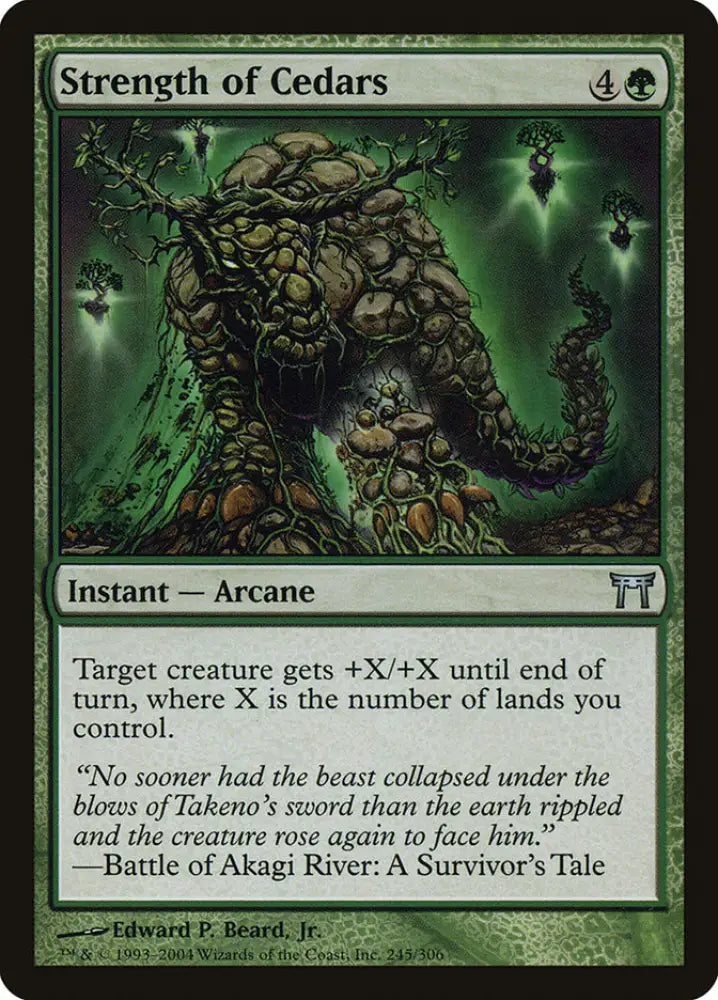 Strength of Cedars [Champions of Kamigawa] - MTG Single