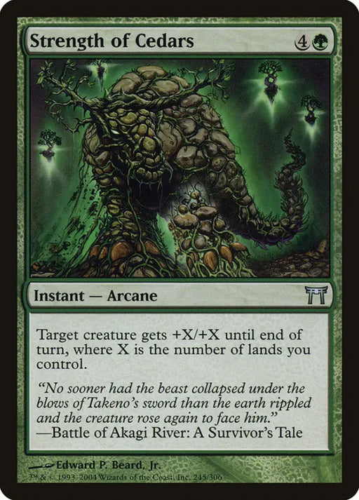 Strength of Cedars [Champions of Kamigawa] - MTG Single