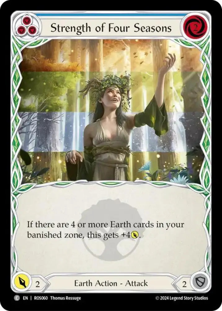 Strength of Four Seasons (Blue) [Rosetta] Rainbow Foil - Flesh And Blood Single