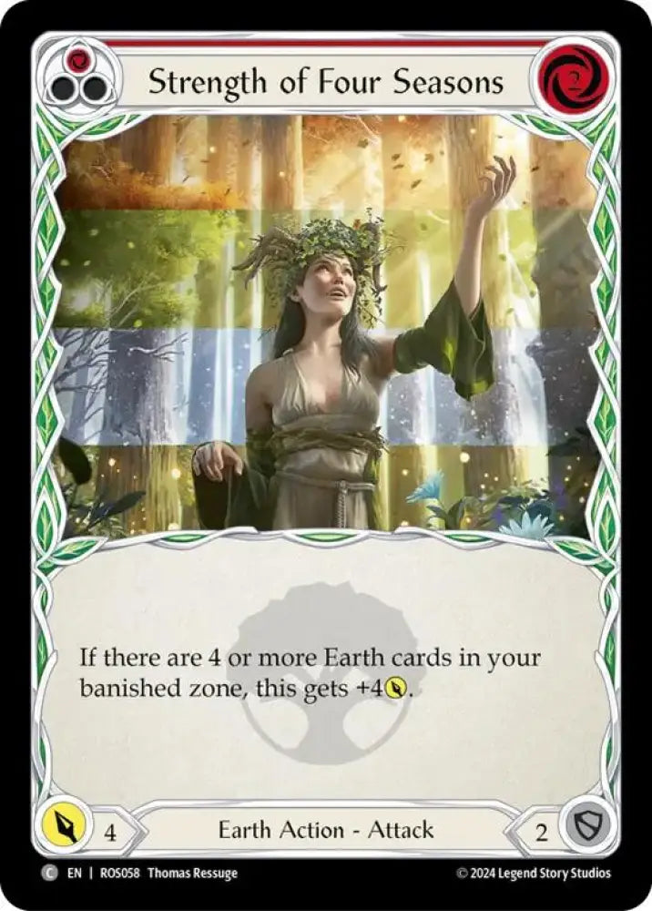 Strength of Four Seasons (Red) [Rosetta] Rainbow Foil - Flesh And Blood Single