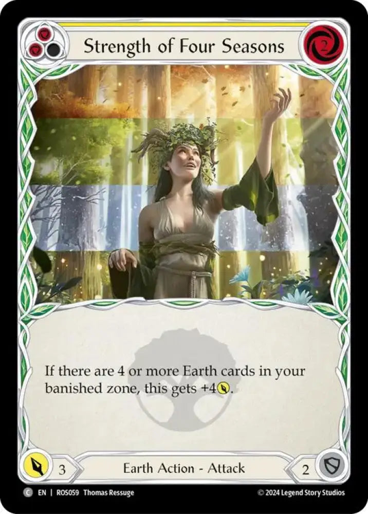 Strength of Four Seasons (Yellow) [Rosetta] Rainbow Foil - Flesh And Blood Single