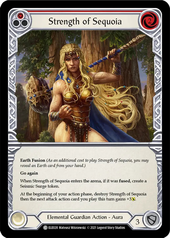 Strength of Sequoia (Red) [Tales of Aria 1st Edition] 1st Edition Normal - Flesh And Blood Single