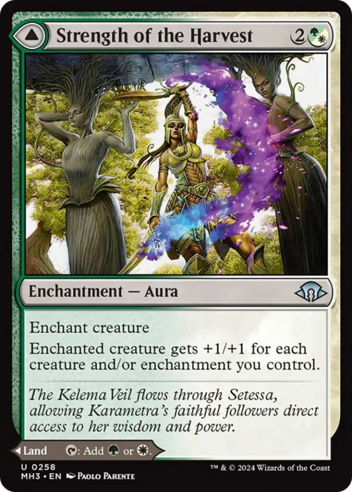 Strength of the Harvest // Haven of the Harvest [Modern Horizons 3] - MTG Single