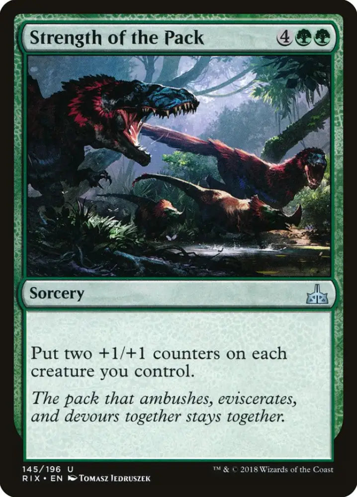 Strength of the Pack [Rivals of Ixalan] - MTG Single
