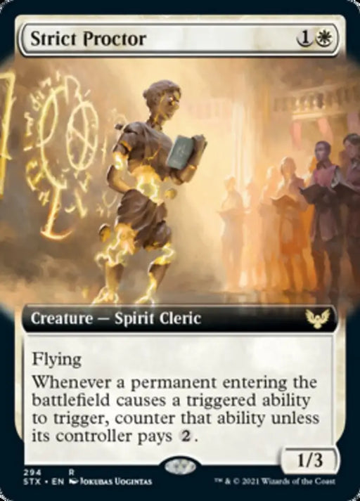Strict Proctor (Extended Art) [Strixhaven: School of Mages] - MTG Single
