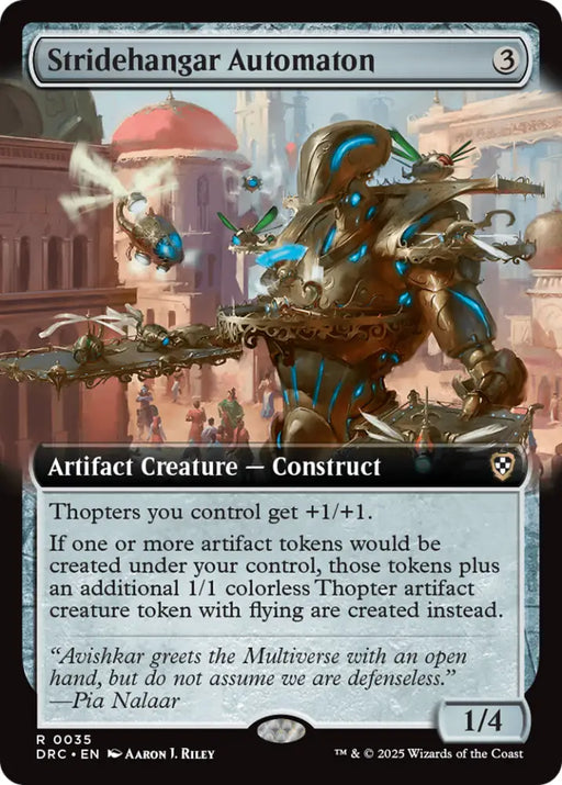 Stridehangar Automaton (Extended Art) [Aetherdrift Commander] - MTG Single